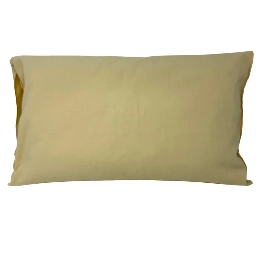 Upcycled Accent Pillow 11x21 Made from Authentic Dust Cover Brown